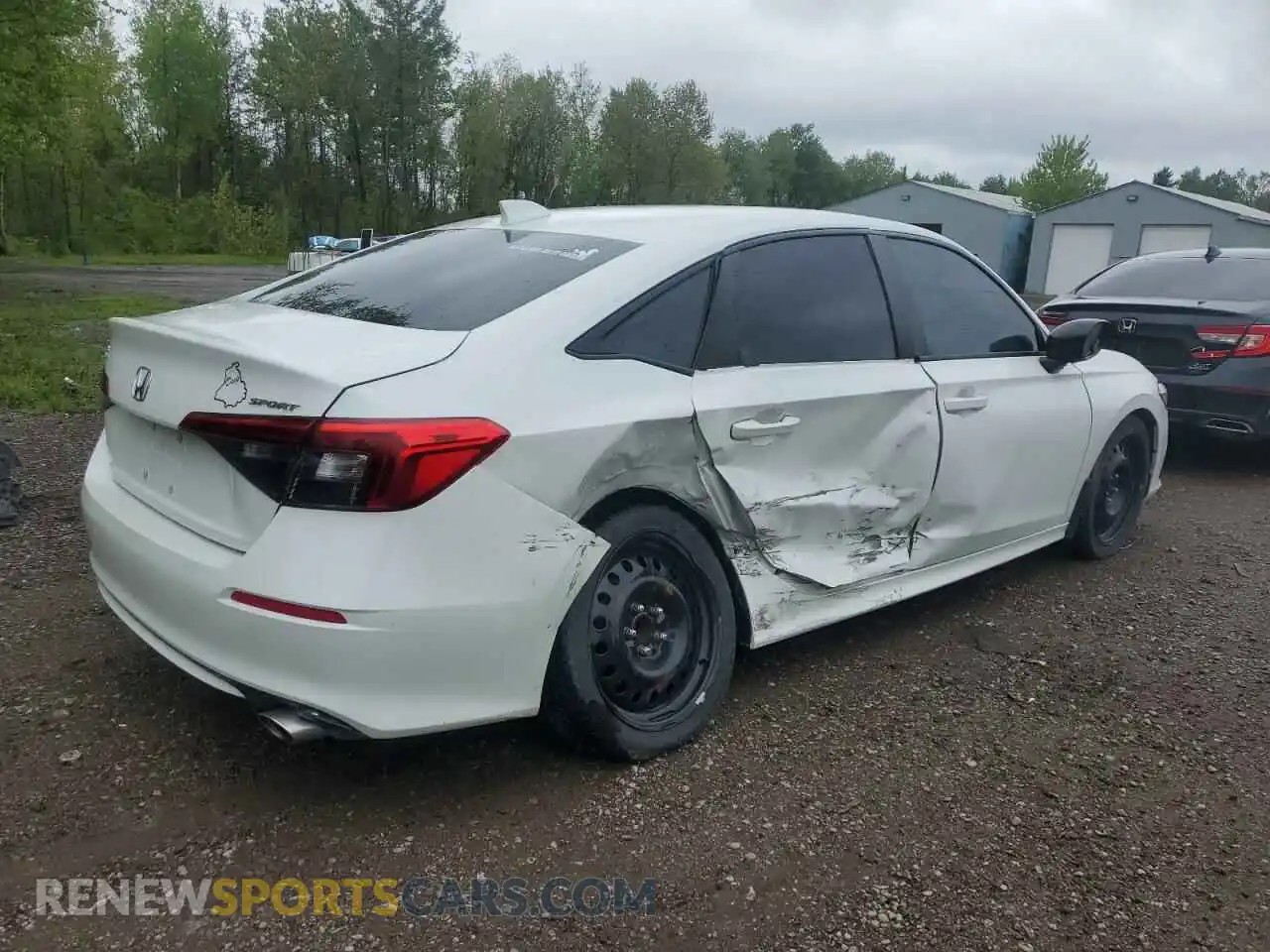 3 fotografías del automóvil dañado 2HGFE2F59NH114044 HONDA CIVIC 2022