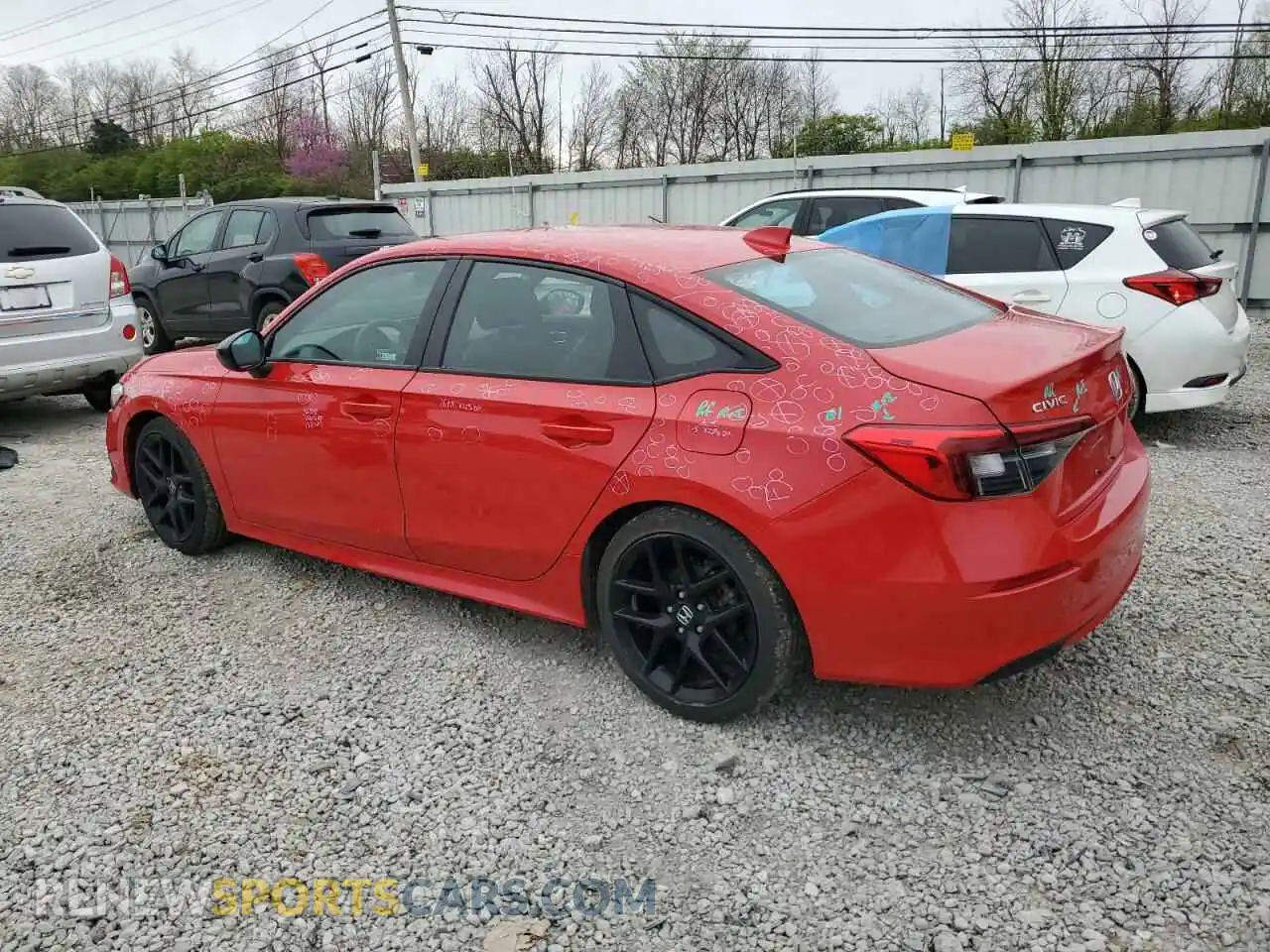 2 Photograph of a damaged car 2HGFE2F59NH603186 HONDA CIVIC 2022