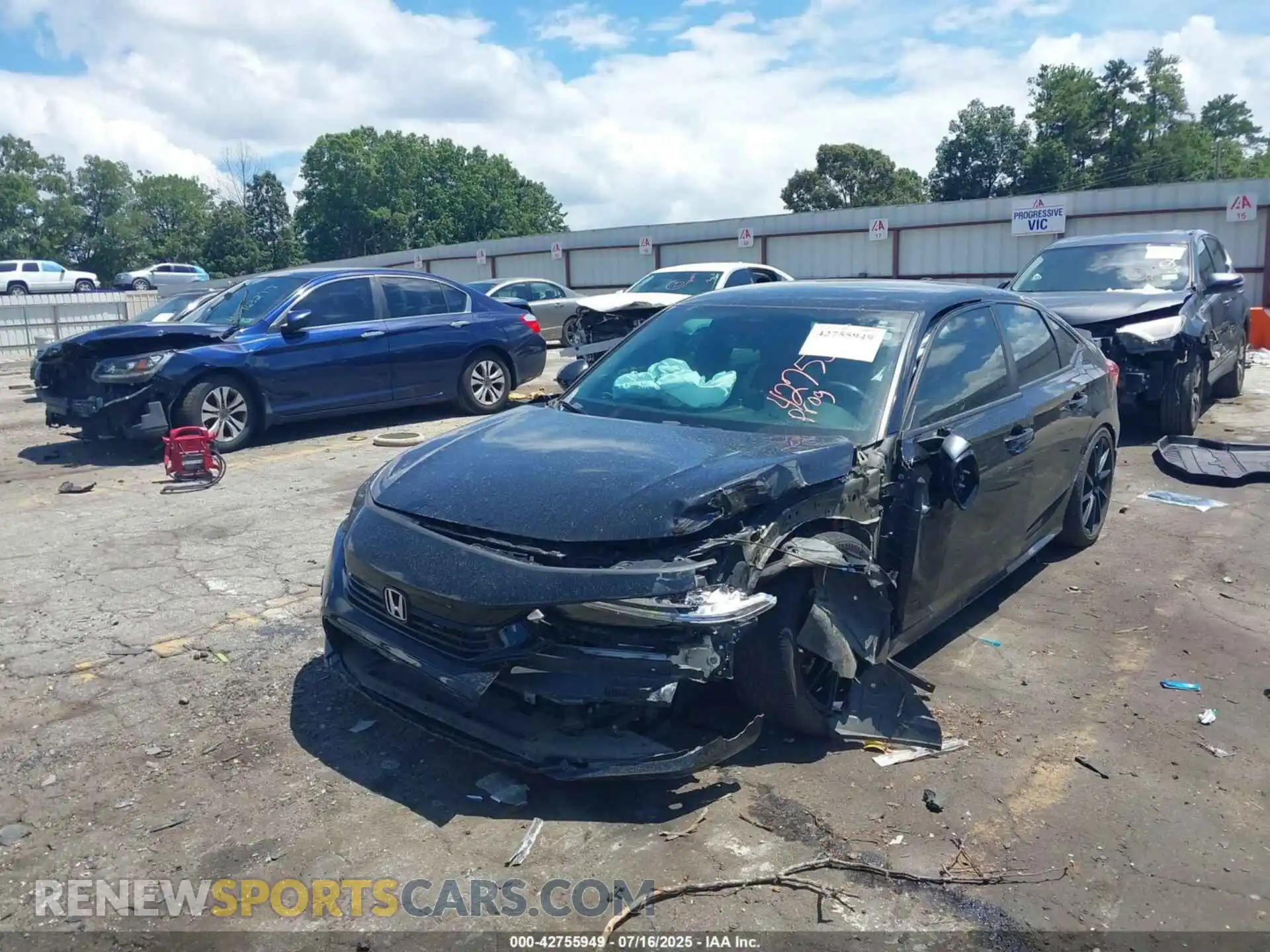 2 Photograph of a damaged car 2HGFE2F5XNH527378 HONDA CIVIC 2022