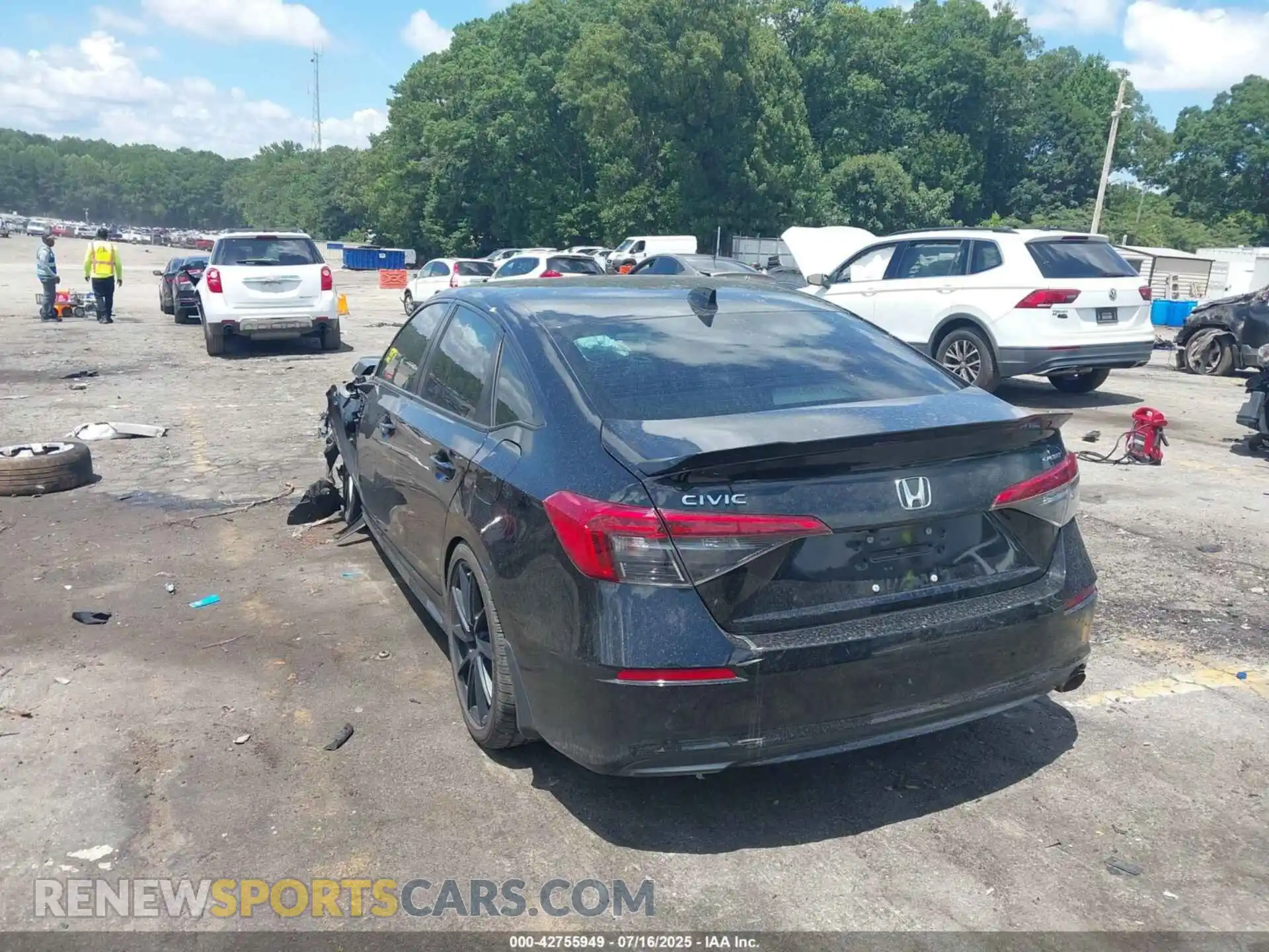 3 Photograph of a damaged car 2HGFE2F5XNH527378 HONDA CIVIC 2022