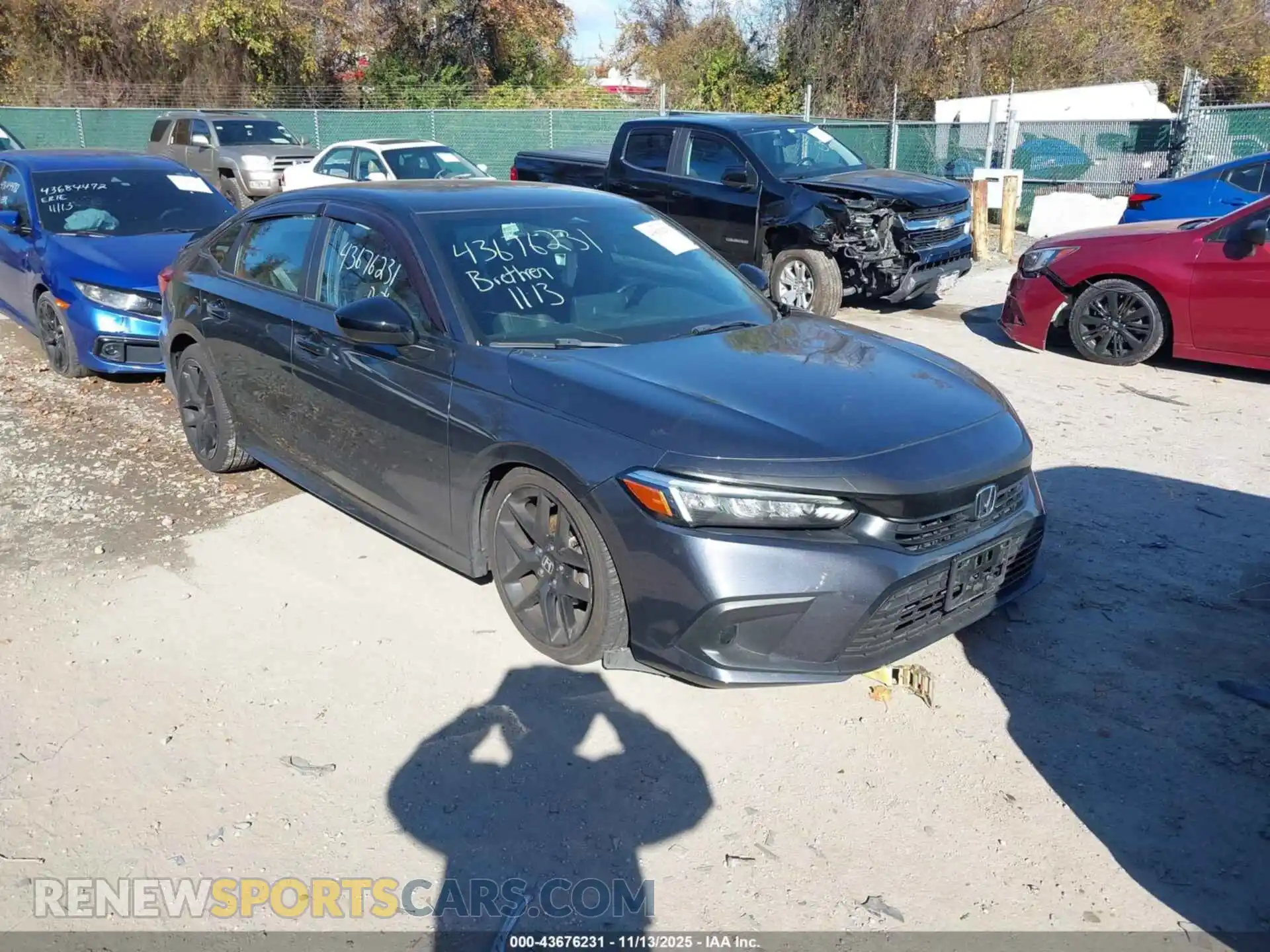 1 Photograph of a damaged car 2HGFE2F5XNH540499 HONDA CIVIC 2022