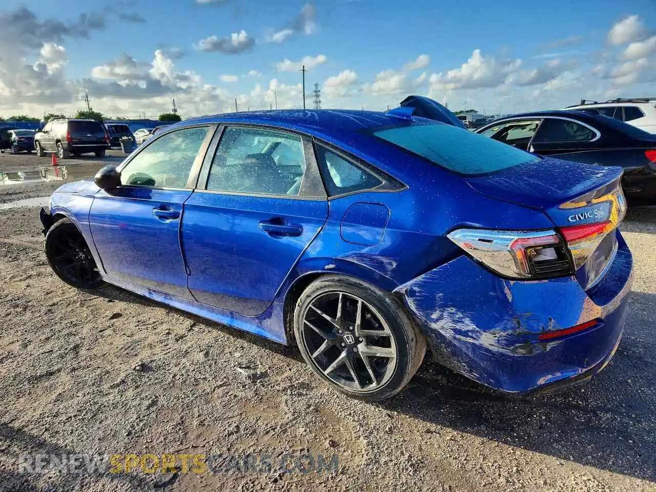 2 fotografías del automóvil dañado 2HGFE2F5XNH600037 HONDA CIVIC 2022