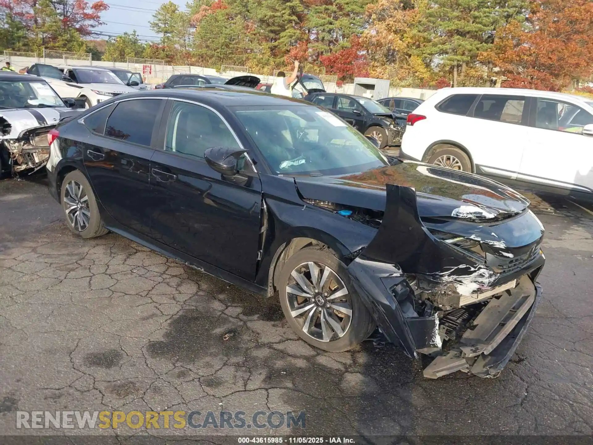1 Photograph of a damaged car JHMFE1F7XNX009727 HONDA CIVIC 2022