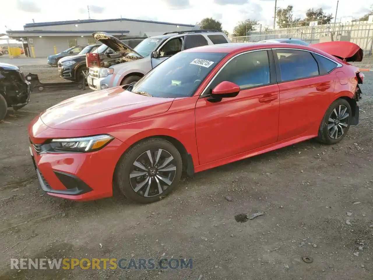 1 Photograph of a damaged car 2HGFE1F71PH302877 HONDA CIVIC 2023