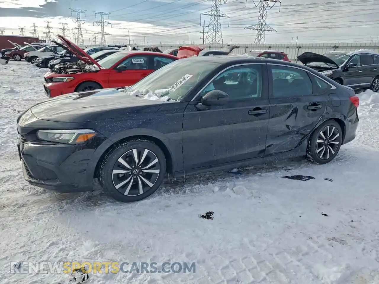 1 Photograph of a damaged car 2HGFE1F72PH312656 HONDA CIVIC 2023