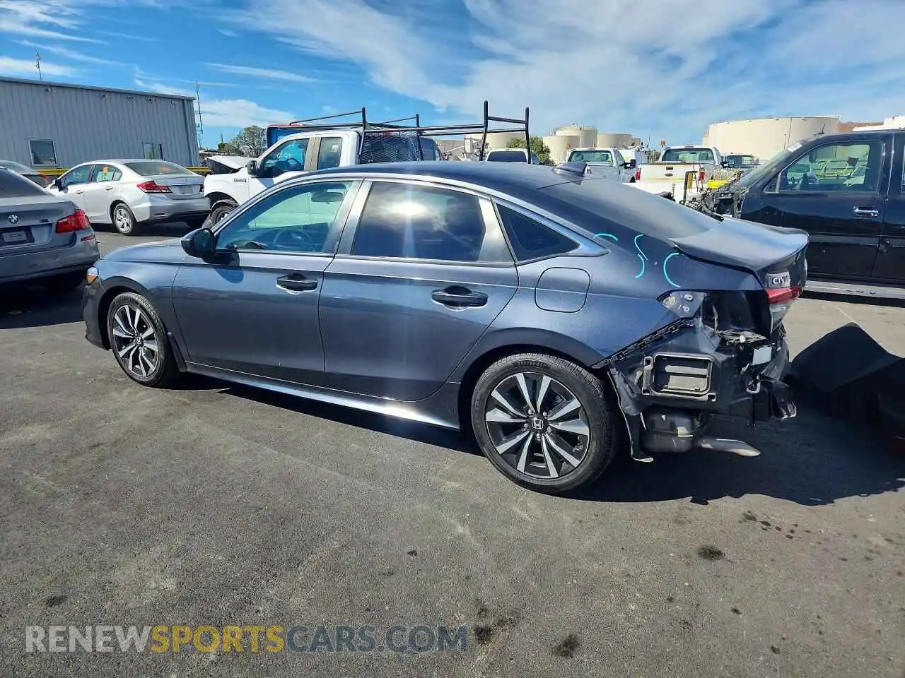 2 Photograph of a damaged car 2HGFE1F74PH318748 HONDA CIVIC 2023