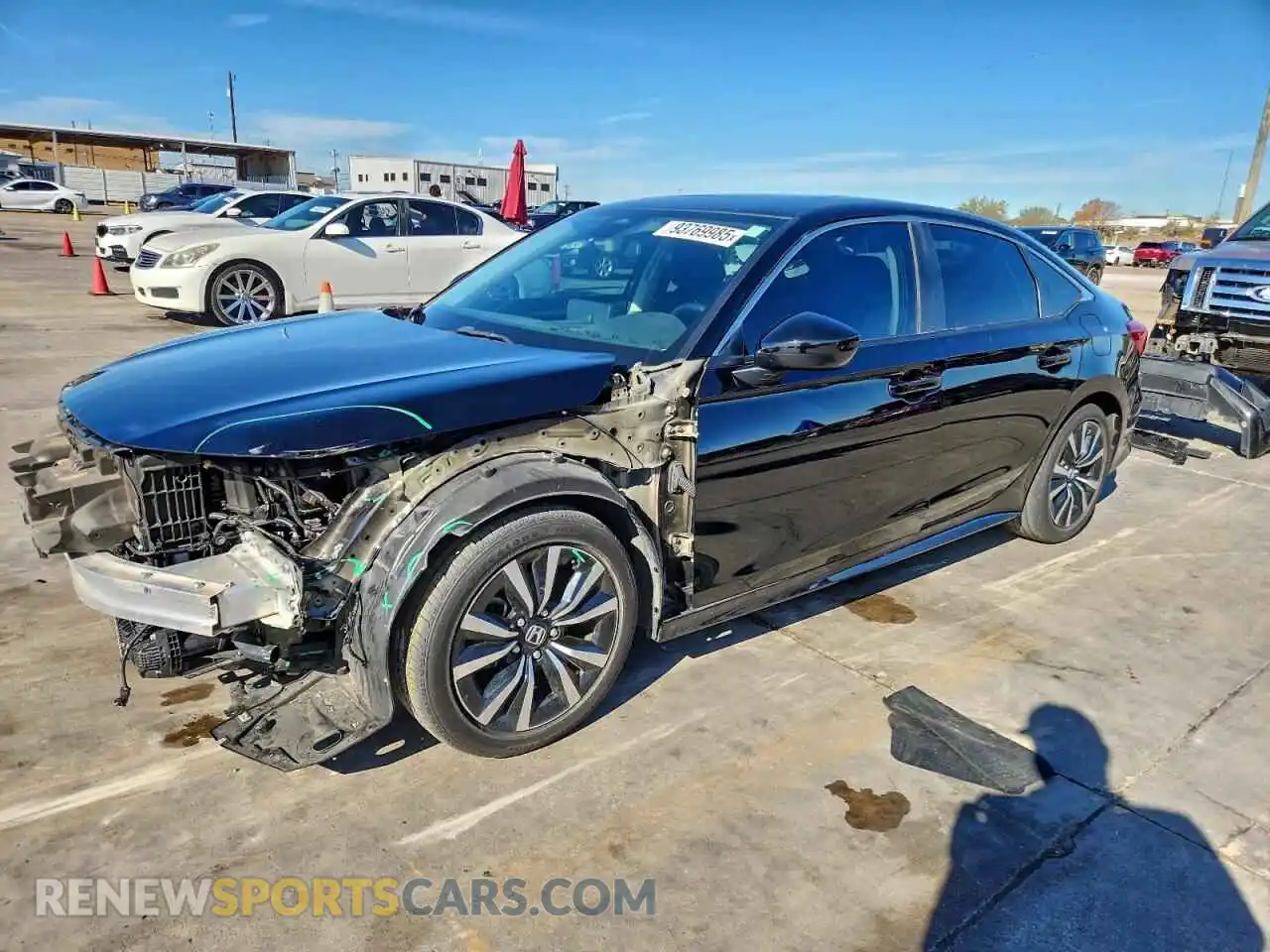1 Photograph of a damaged car 2HGFE1F75PH307726 HONDA CIVIC 2023