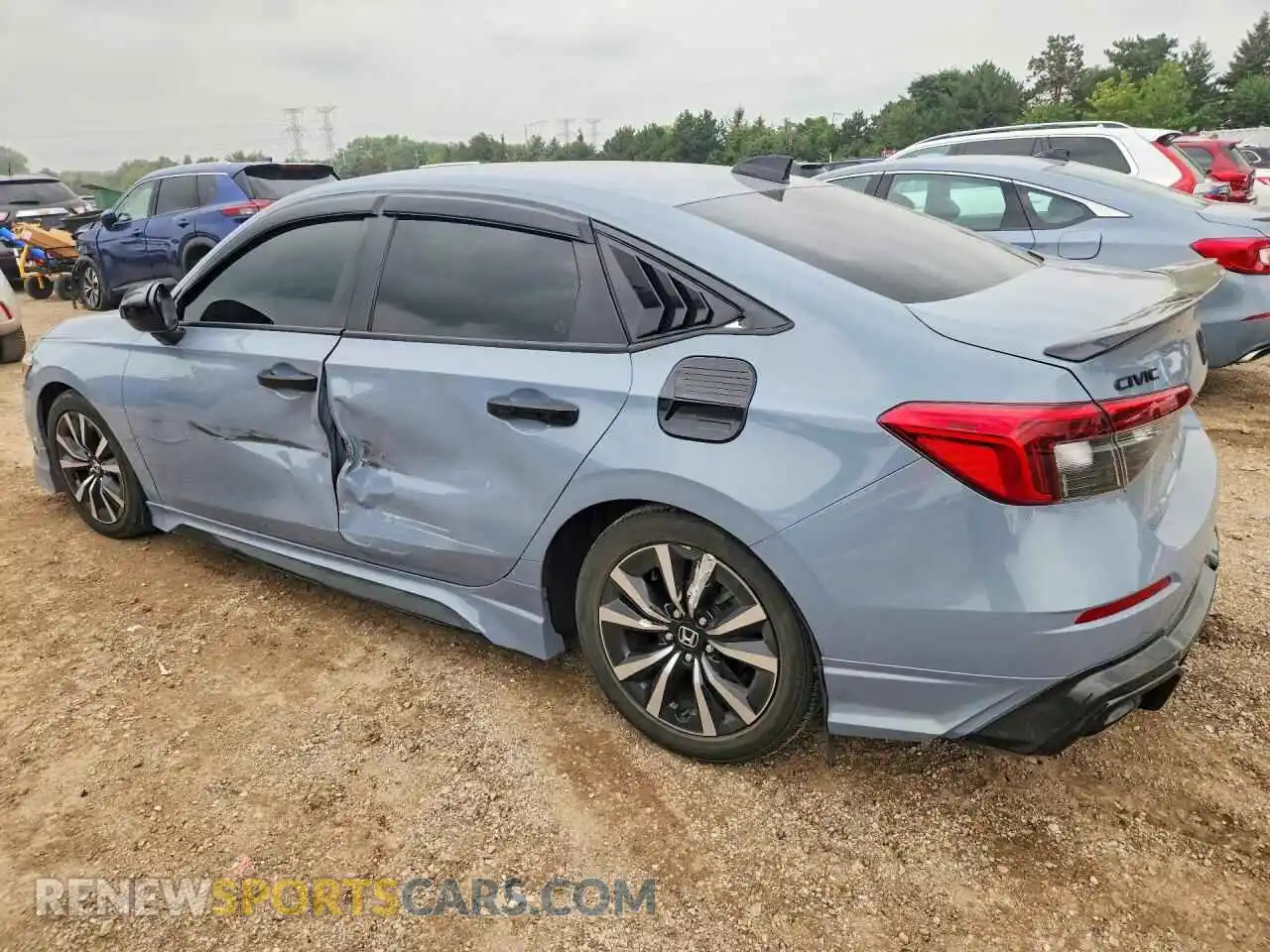 2 fotografías del automóvil dañado 2HGFE1F75PH317253 HONDA CIVIC 2023