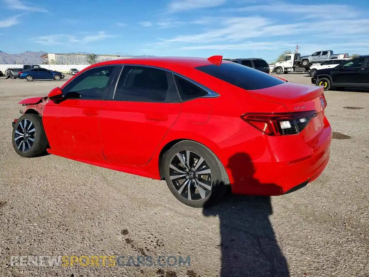 2 fotografías del automóvil dañado 2HGFE1F76PH314684 HONDA CIVIC 2023