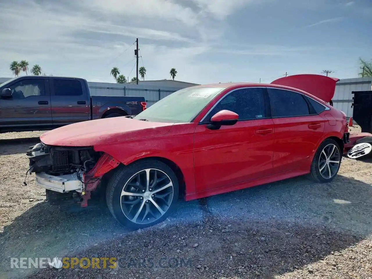1 Photograph of a damaged car 2HGFE1F96PH305212 HONDA CIVIC 2023