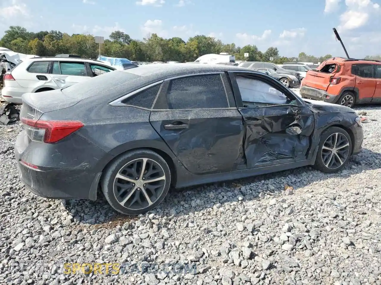 3 fotografías del automóvil dañado 2HGFE1F97PH302142 HONDA CIVIC 2023