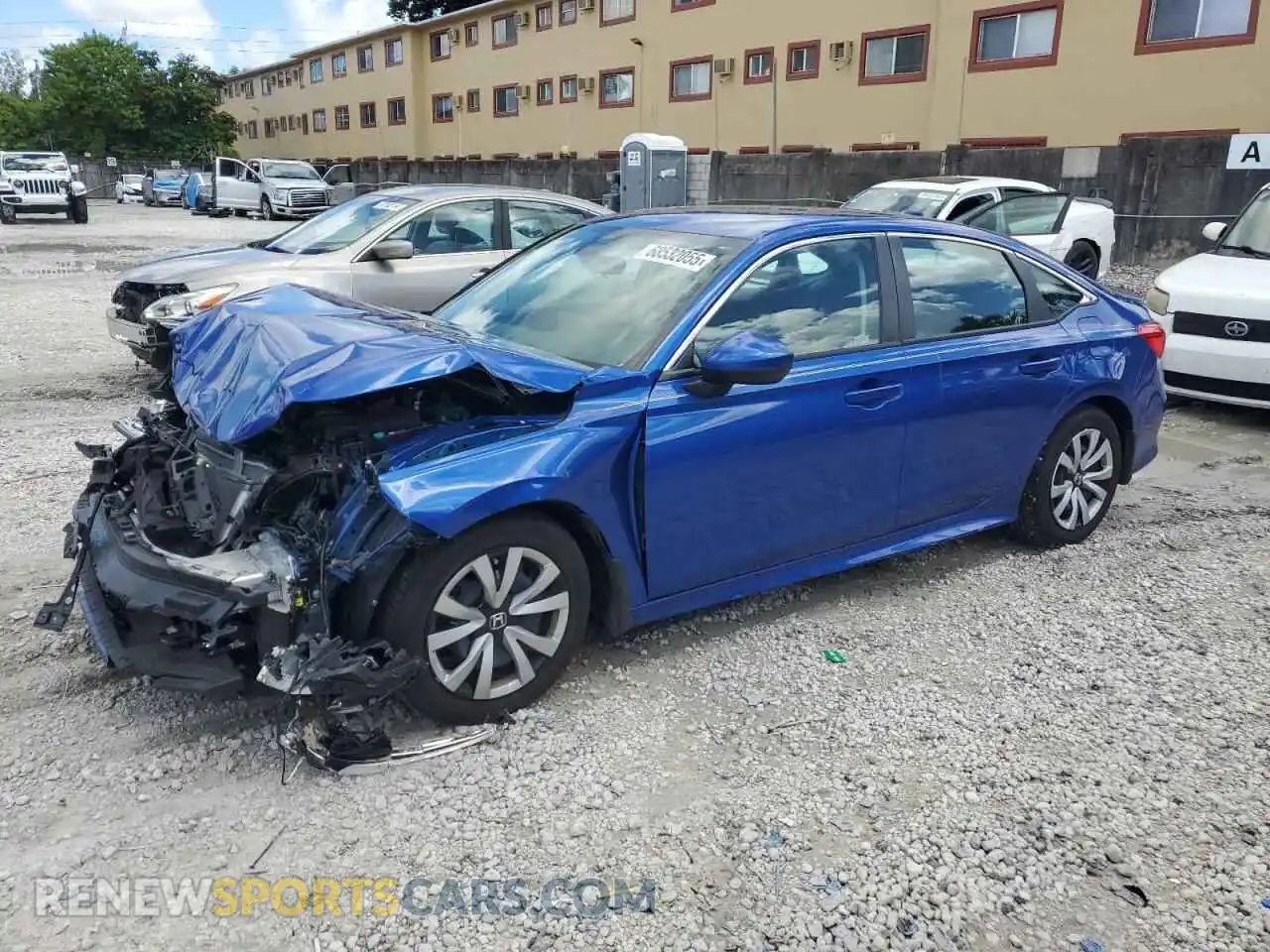 1 Photograph of a damaged car 2HGFE2F21PH565297 HONDA CIVIC 2023