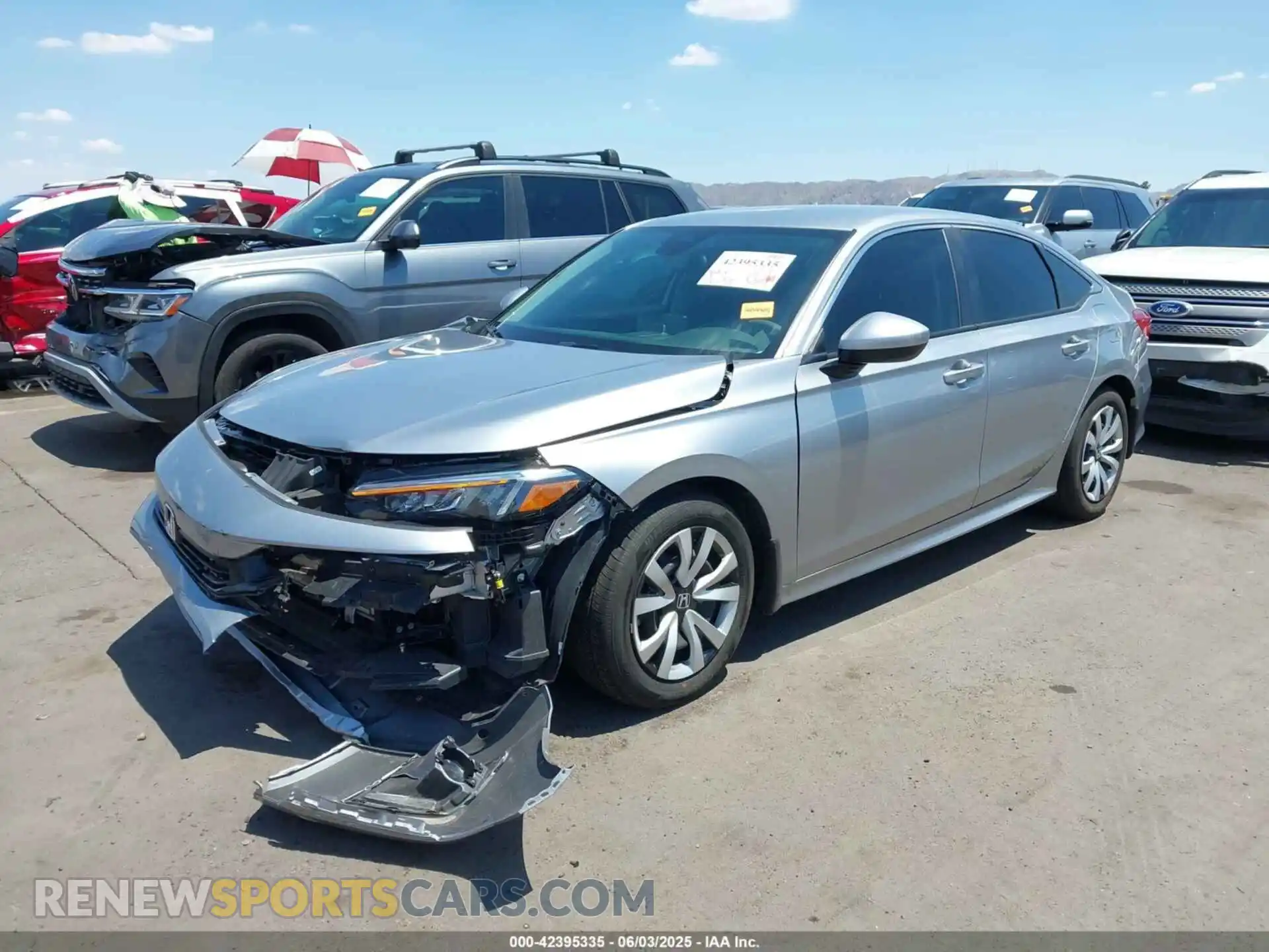 2 fotografías del automóvil dañado 2HGFE2F22PH539565 HONDA CIVIC 2023