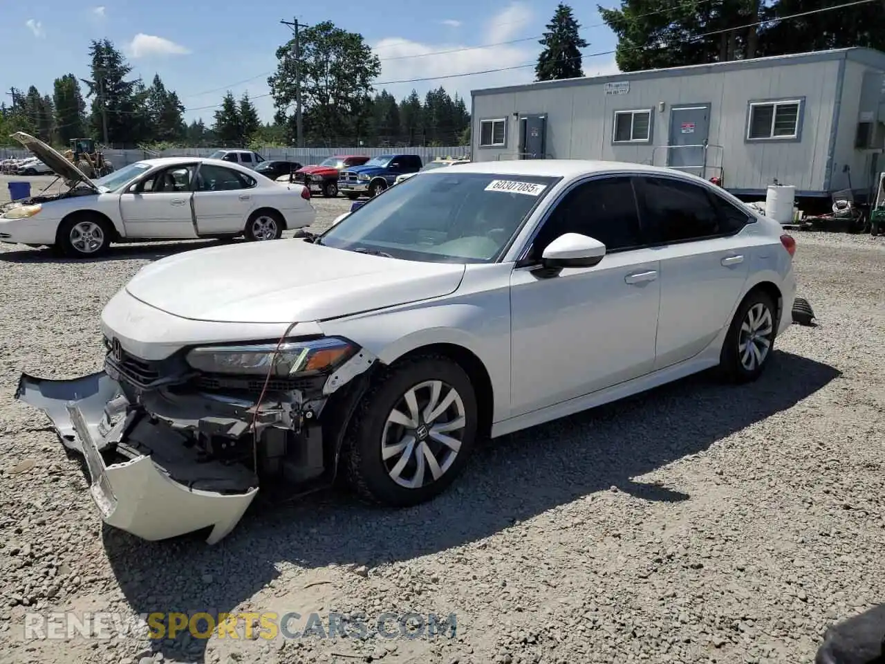 1 Photograph of a damaged car 2HGFE2F25PH537423 HONDA CIVIC 2023