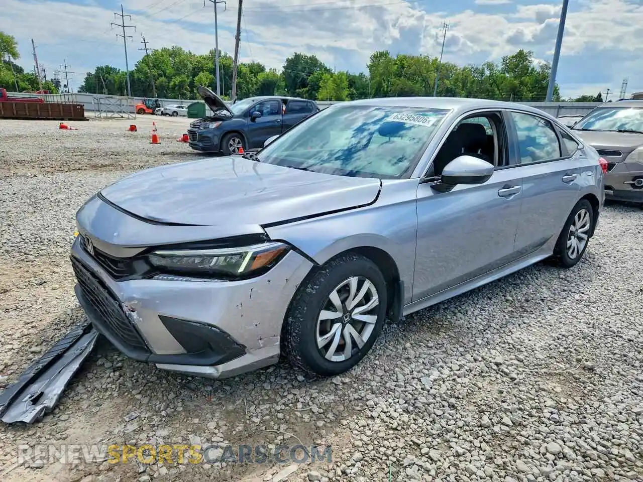 1 Photograph of a damaged car 2HGFE2F25PH560068 HONDA CIVIC 2023