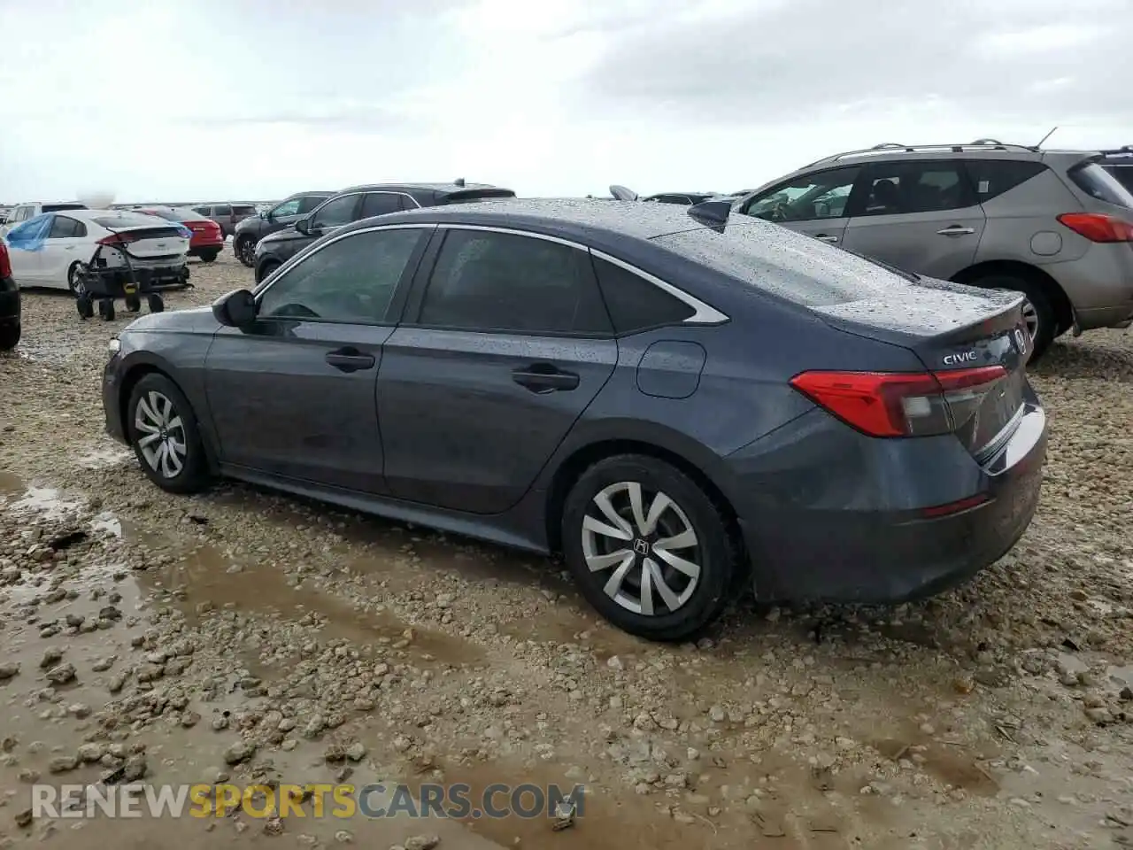 2 fotografías del automóvil dañado 2HGFE2F25PH562631 HONDA CIVIC 2023