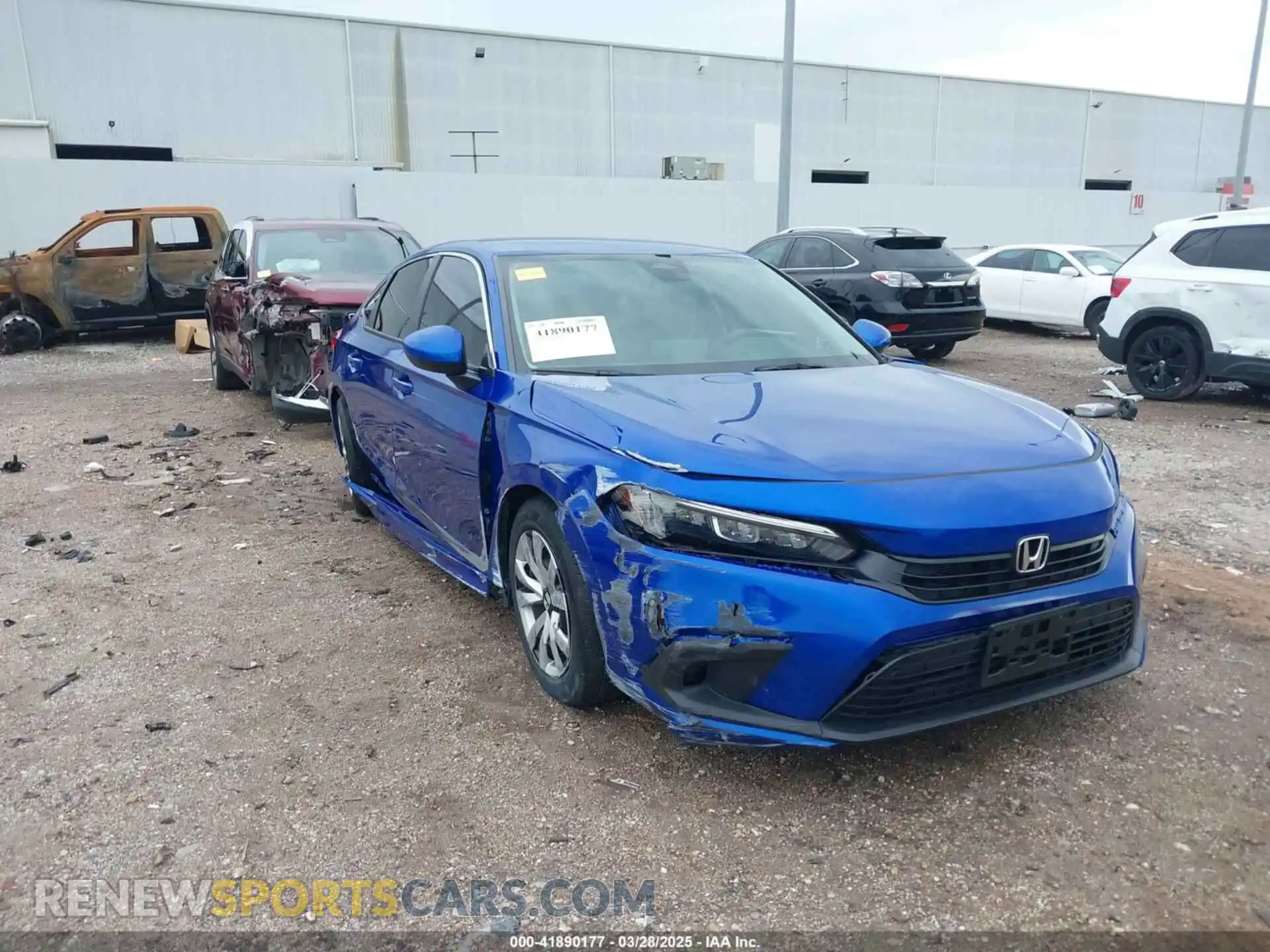 1 Photograph of a damaged car 2HGFE2F25PH565352 HONDA CIVIC 2023