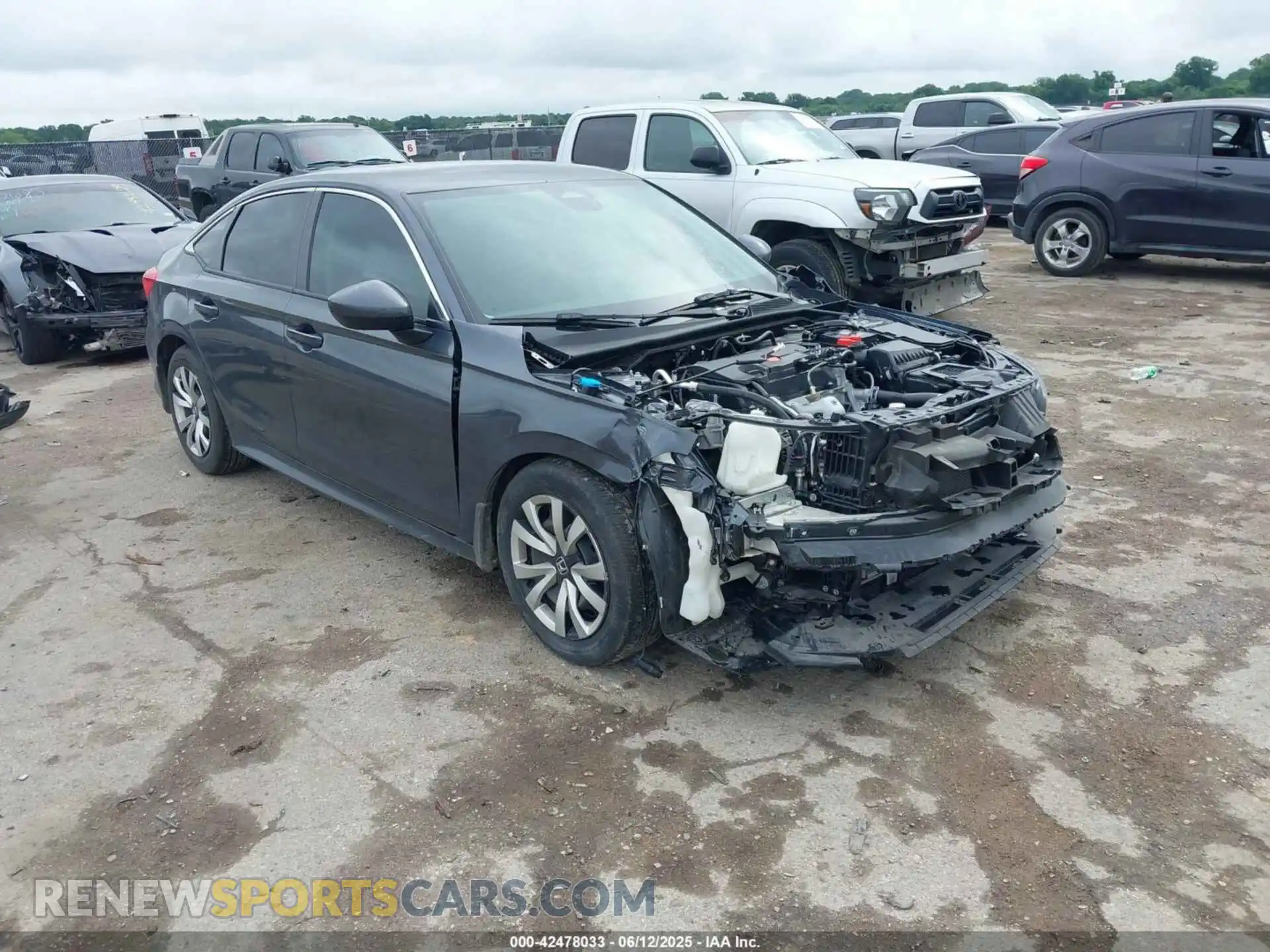 1 Photograph of a damaged car 2HGFE2F27PH535124 HONDA CIVIC 2023