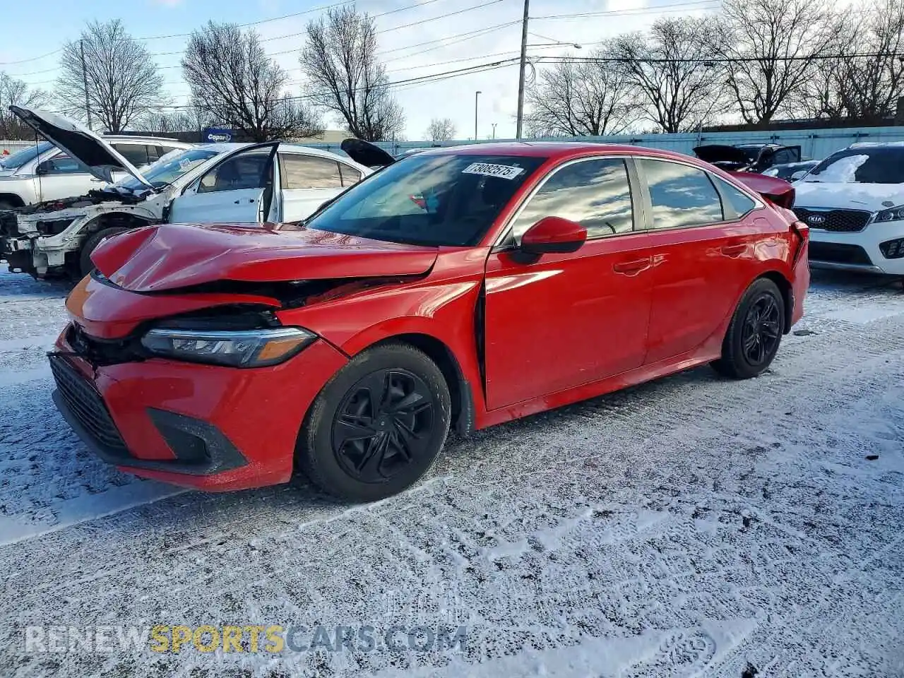 1 Photograph of a damaged car 2HGFE2F28PH538436 HONDA CIVIC 2023