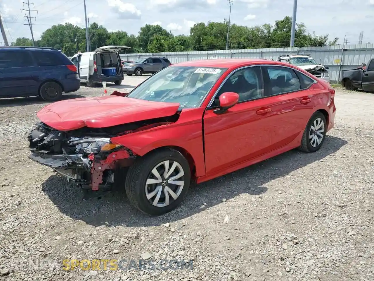 1 Photograph of a damaged car 2HGFE2F28PH569024 HONDA CIVIC 2023