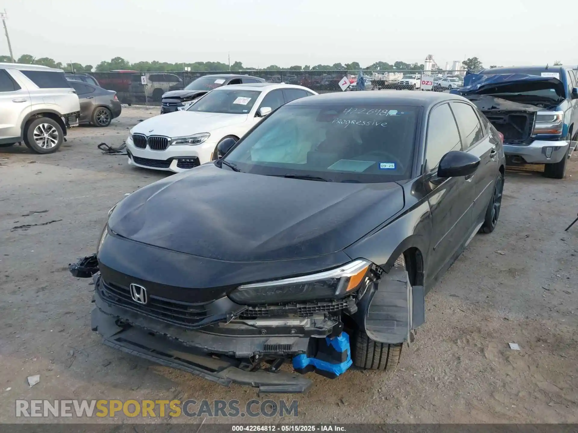 2 fotografías del automóvil dañado 2HGFE2F51PH503134 HONDA CIVIC 2023