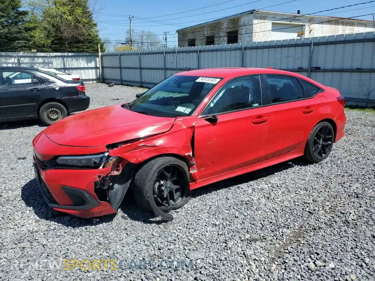 1 Photograph of a damaged car 2HGFE2F51PH534609 HONDA CIVIC 2023