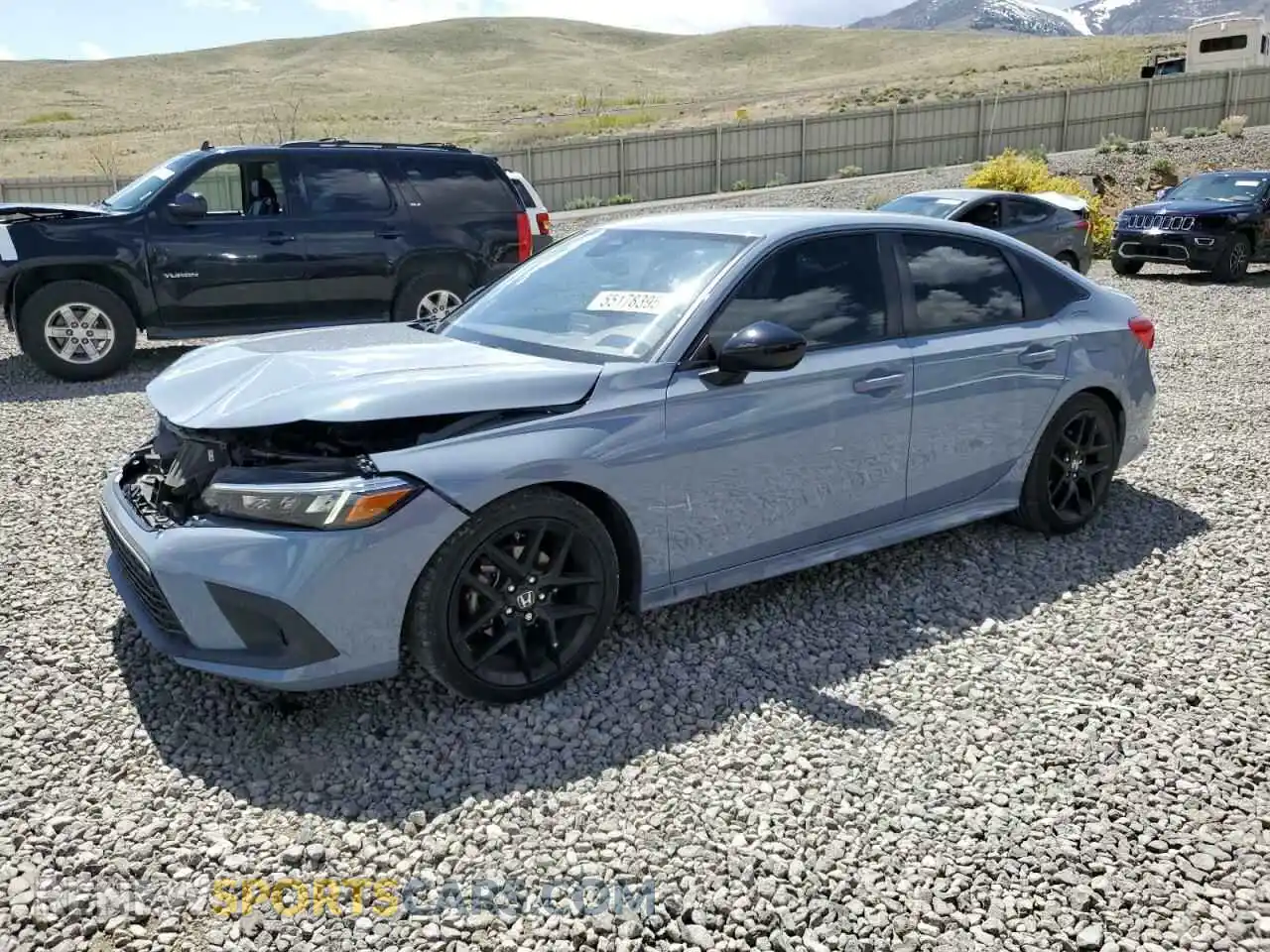 1 Photograph of a damaged car 2HGFE2F52PH505040 HONDA CIVIC 2023