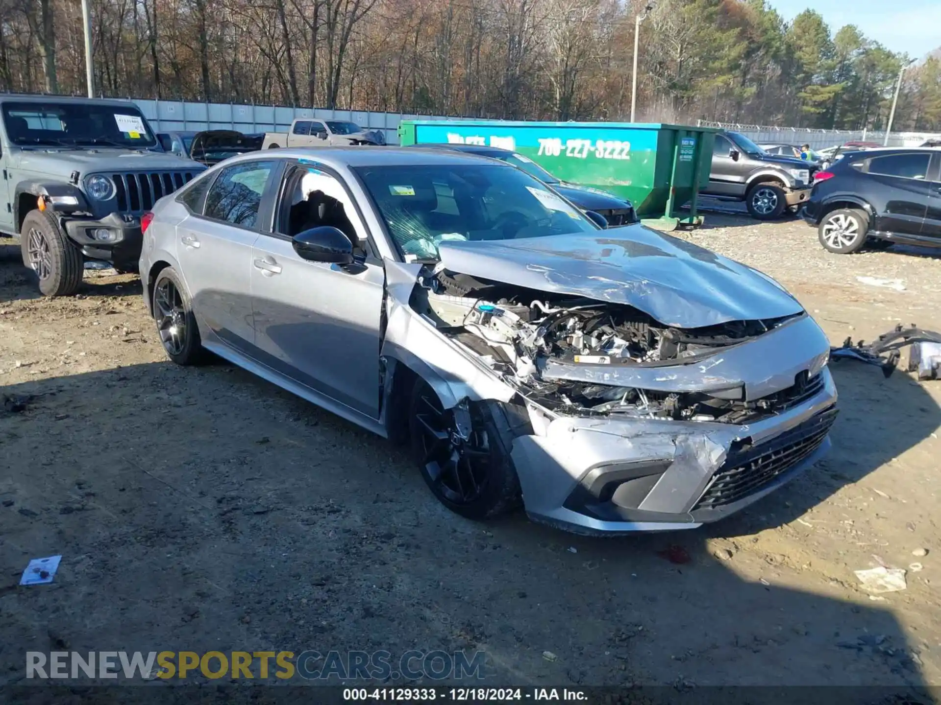 1 Photograph of a damaged car 2HGFE2F52PH547613 HONDA CIVIC 2023