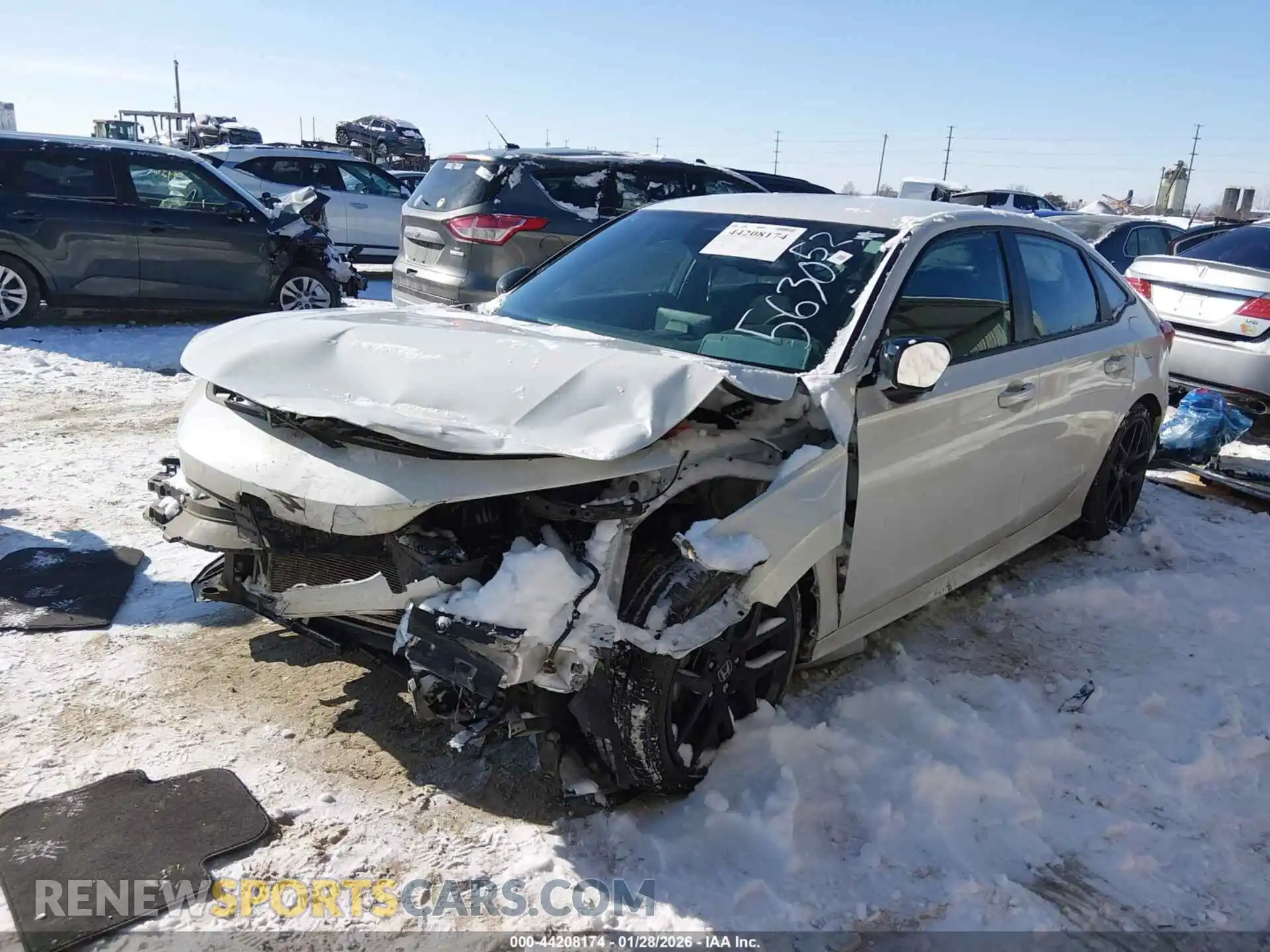 2 fotografías del automóvil dañado 2HGFE2F52PH563052 HONDA CIVIC 2023