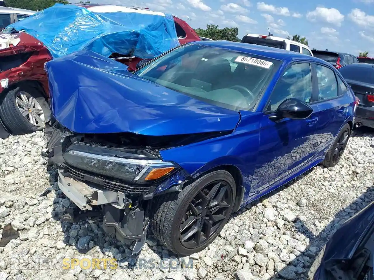 1 fotografías del automóvil dañado 2HGFE2F55PH508644 HONDA CIVIC 2023
