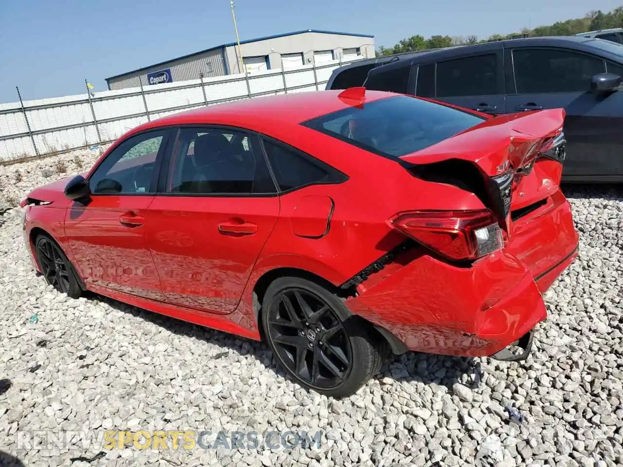 2 fotografías del automóvil dañado 2HGFE2F56PH520494 HONDA CIVIC 2023