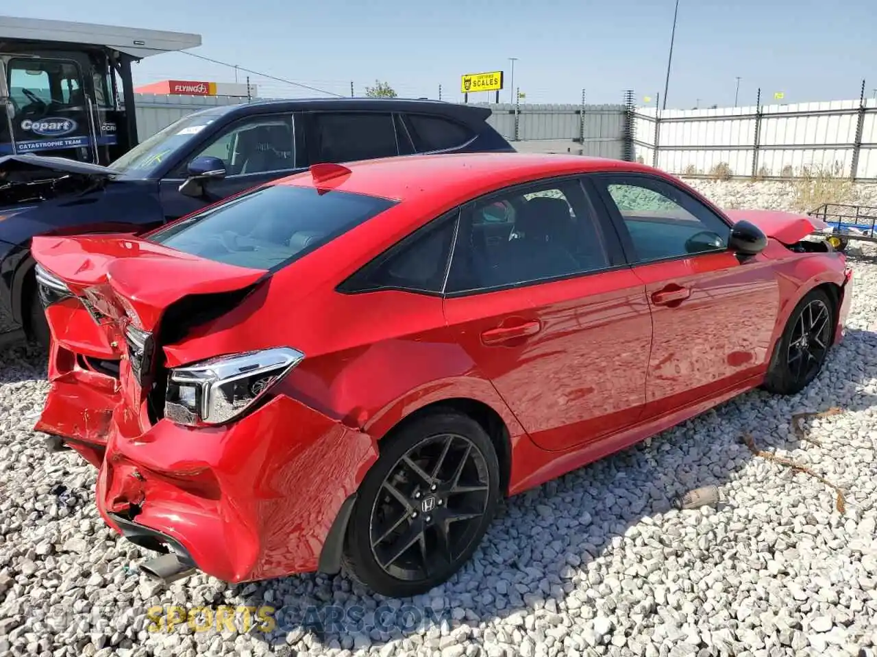 3 fotografías del automóvil dañado 2HGFE2F56PH520494 HONDA CIVIC 2023