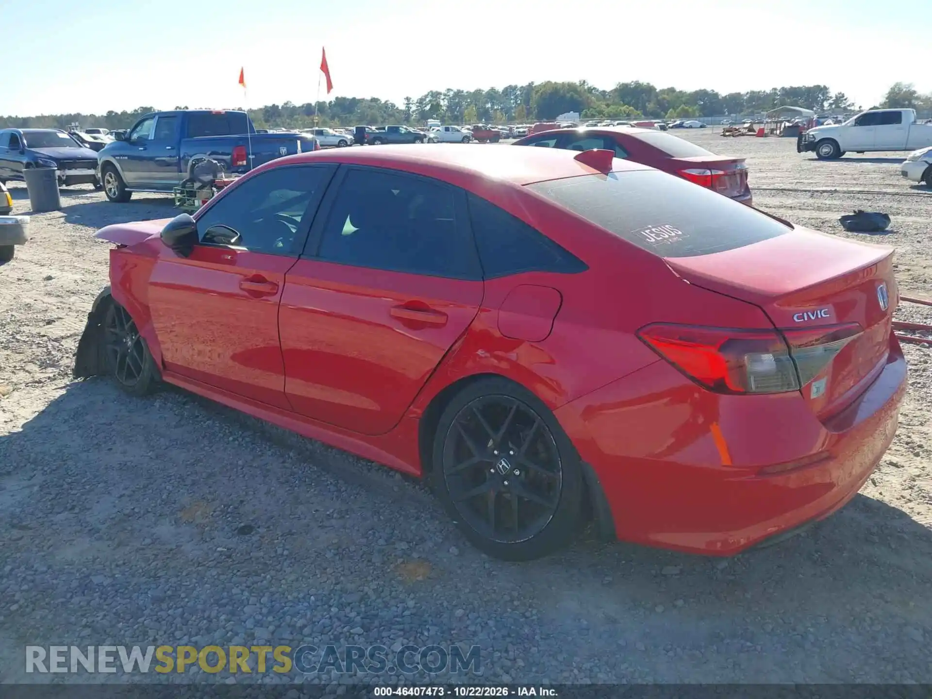 3 fotografías del automóvil dañado 2HGFE2F56PH521239 HONDA CIVIC 2023