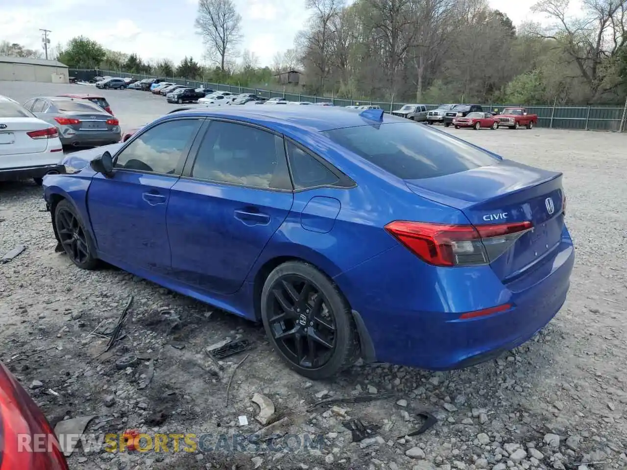 2 fotografías del automóvil dañado 2HGFE2F57PH524599 HONDA CIVIC 2023