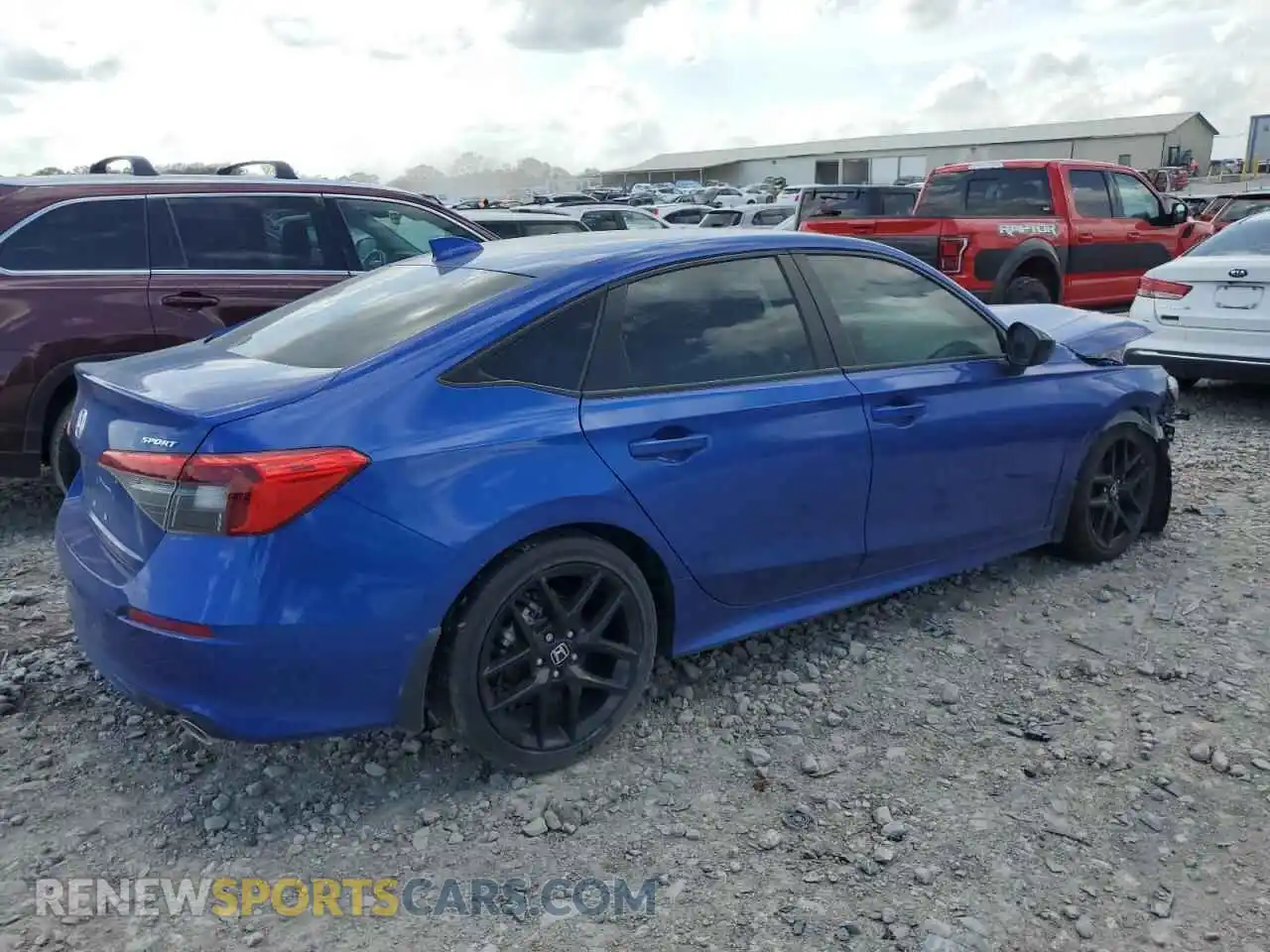 3 fotografías del automóvil dañado 2HGFE2F57PH524599 HONDA CIVIC 2023