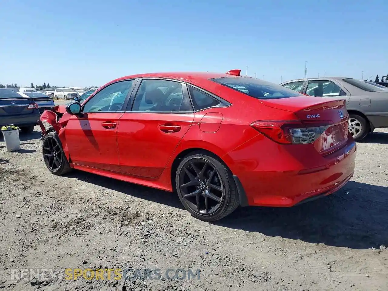 2 fotografías del automóvil dañado 2HGFE2F57PH542536 HONDA CIVIC 2023