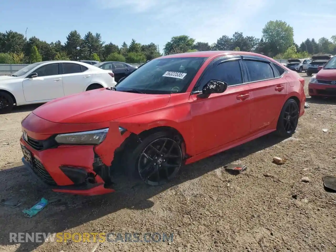 1 Photograph of a damaged car 2HGFE2F57PH570756 HONDA CIVIC 2023