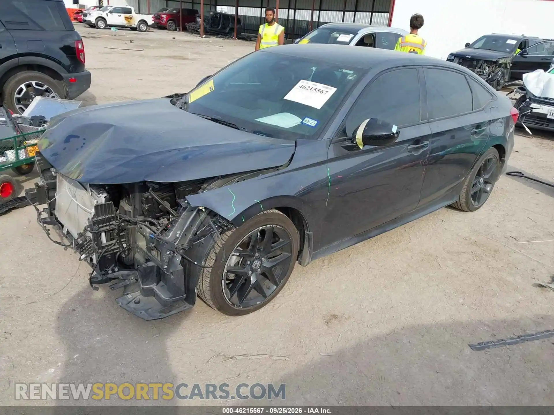 2 fotografías del automóvil dañado 2HGFE2F58PH547681 HONDA CIVIC 2023