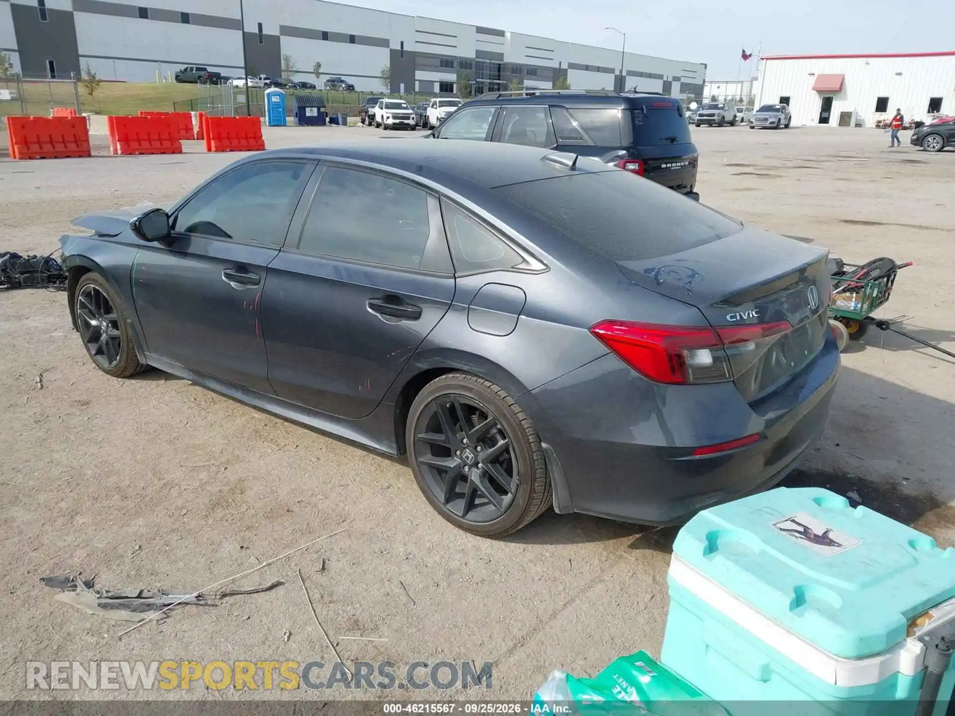 3 fotografías del automóvil dañado 2HGFE2F58PH547681 HONDA CIVIC 2023