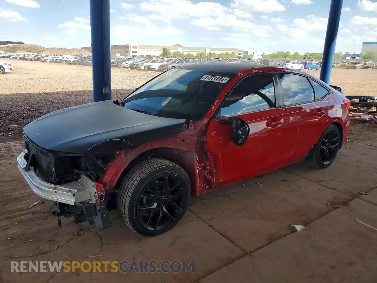 1 Photograph of a damaged car 2HGFE2F59PH512129 HONDA CIVIC 2023