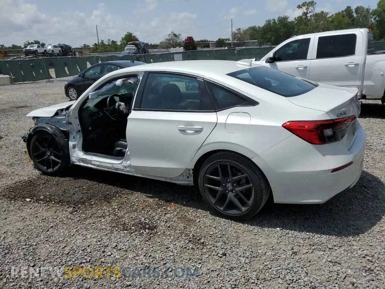 2 fotografías del automóvil dañado 2HGFE2F5XPH506369 HONDA CIVIC 2023