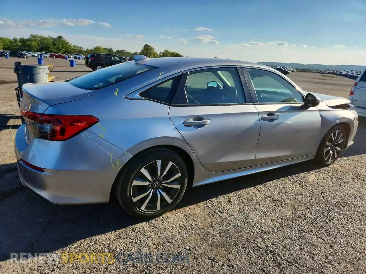 3 fotografías del automóvil dañado 2HGFE1F71RH310058 HONDA CIVIC 2024