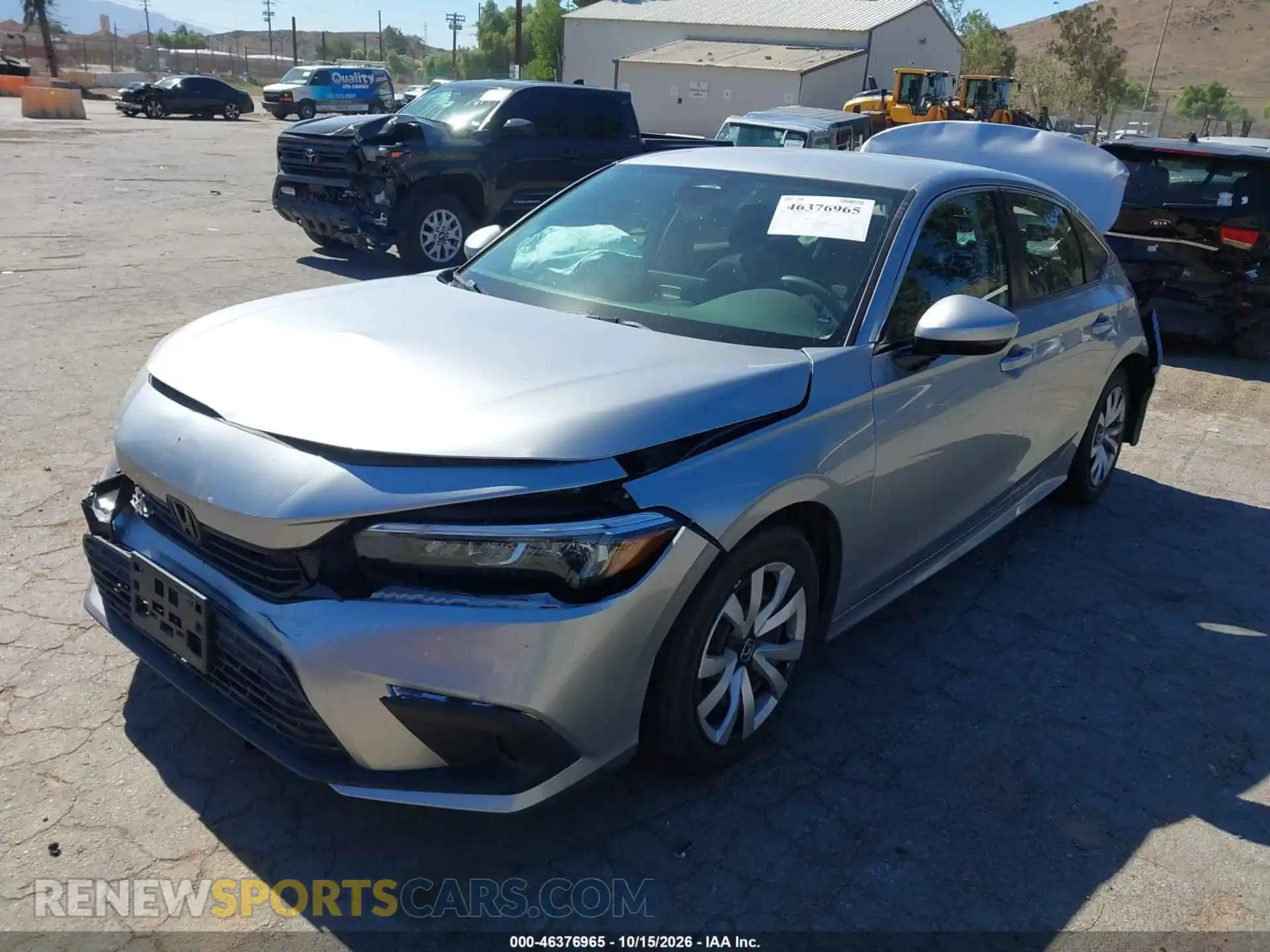 2 fotografías del automóvil dañado 2HGFE2F24RH545242 HONDA CIVIC 2024