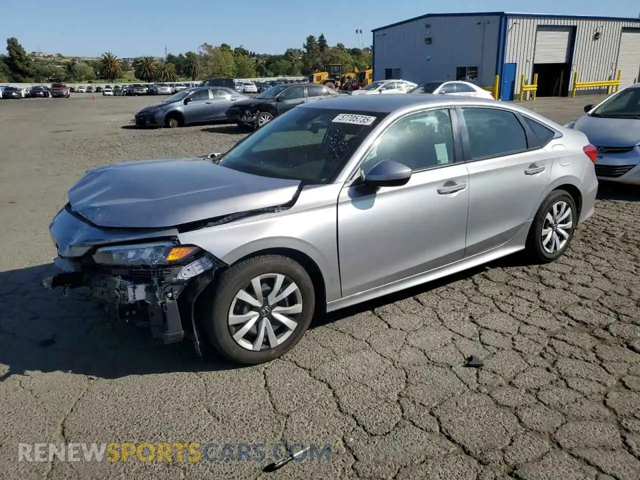 1 Photograph of a damaged car 2HGFE2F28RH566532 HONDA CIVIC 2024