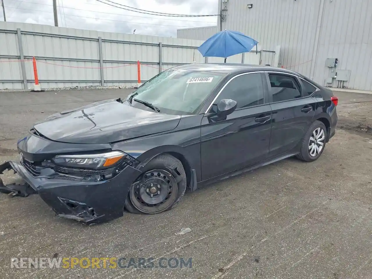 1 Photograph of a damaged car 2HGFE2F2XRH506445 HONDA CIVIC 2024