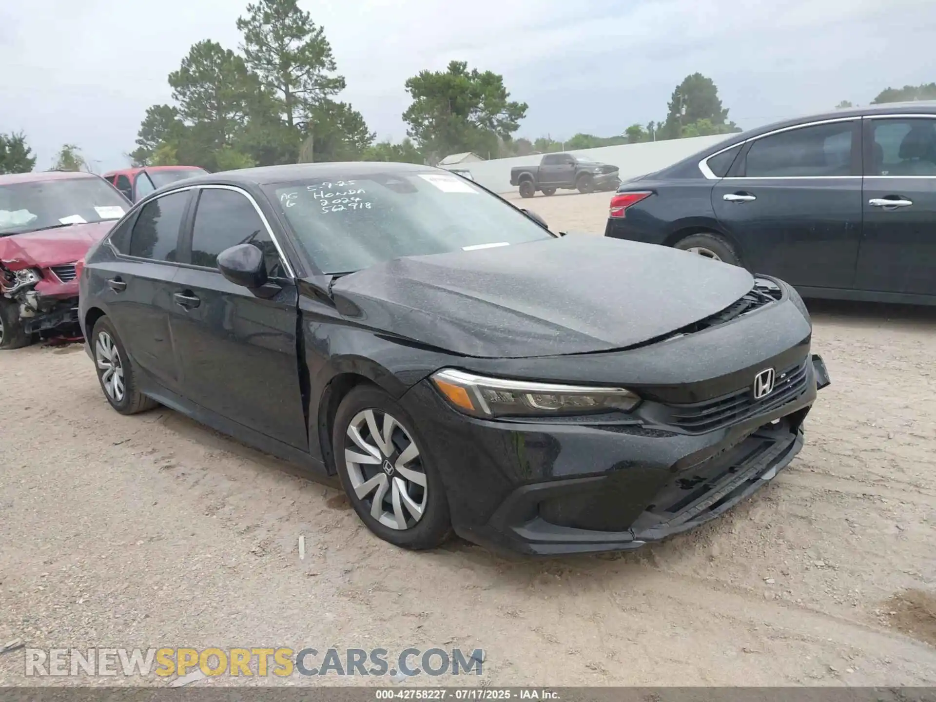 1 Photograph of a damaged car 2HGFE2F2XRH562918 HONDA CIVIC 2024