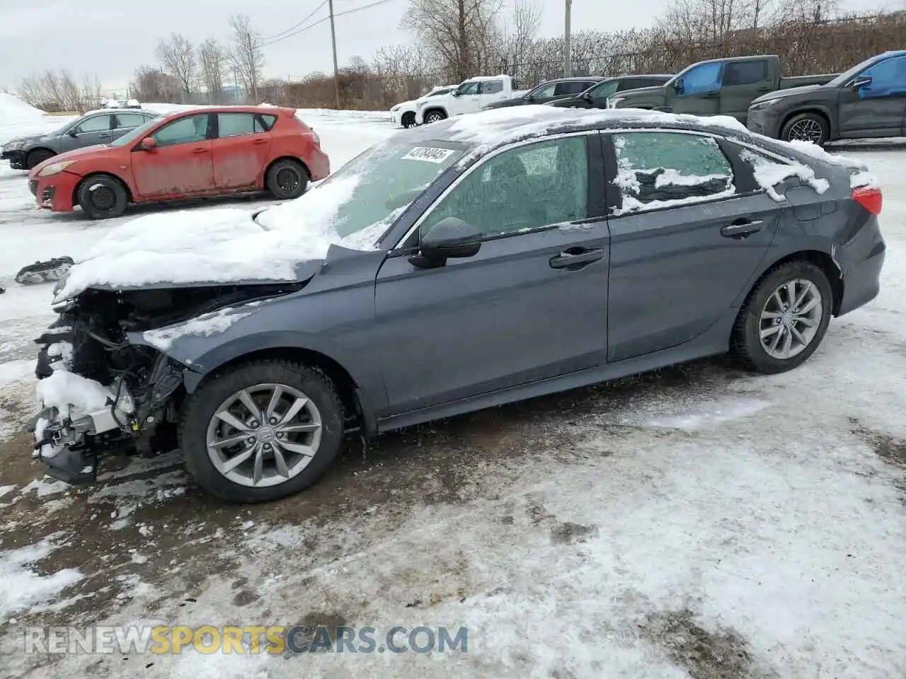 1 Photograph of a damaged car 2HGFE2F32RH101348 HONDA CIVIC 2024