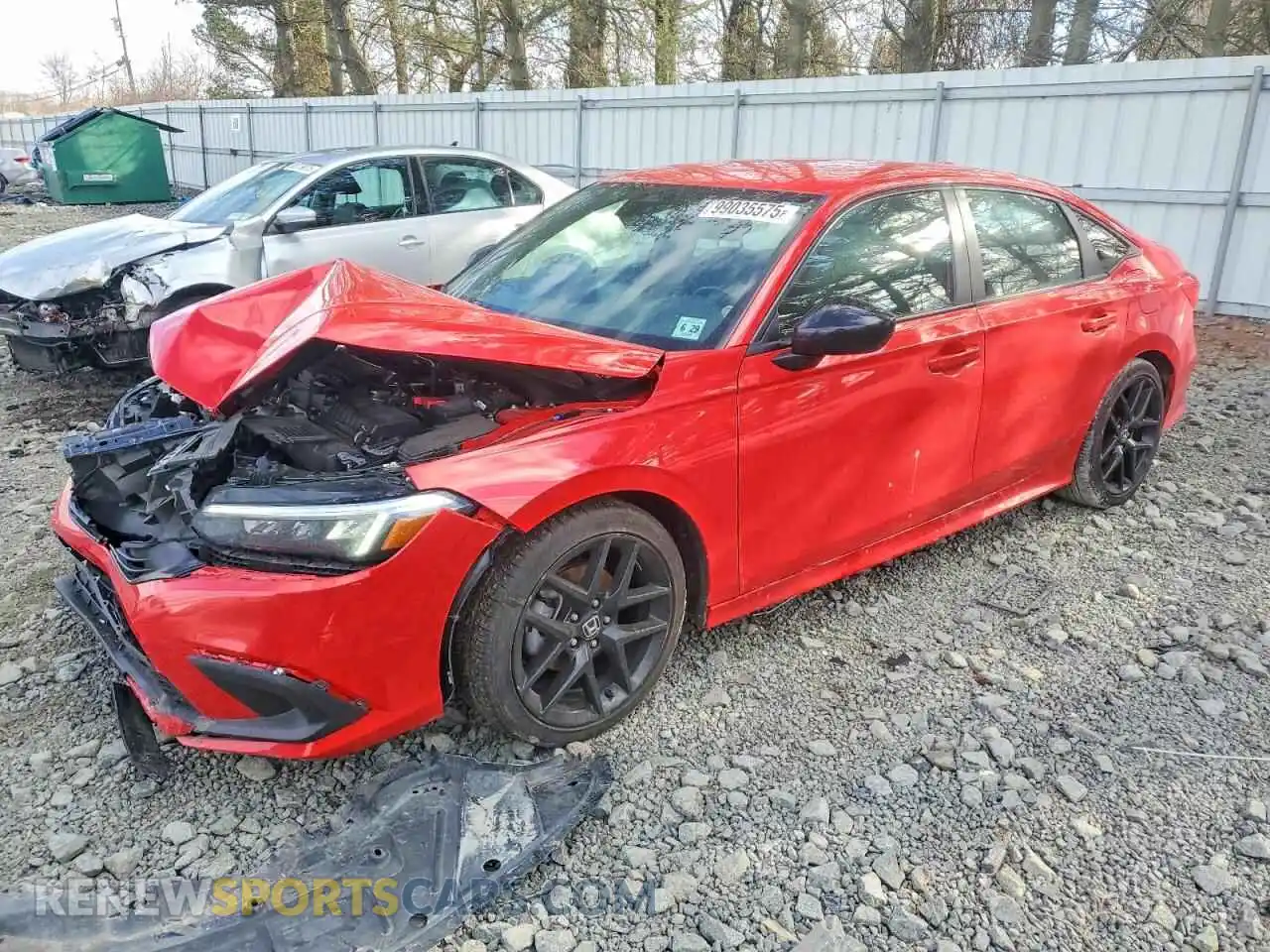 1 Photograph of a damaged car 2HGFE2F50RH592083 HONDA CIVIC 2024