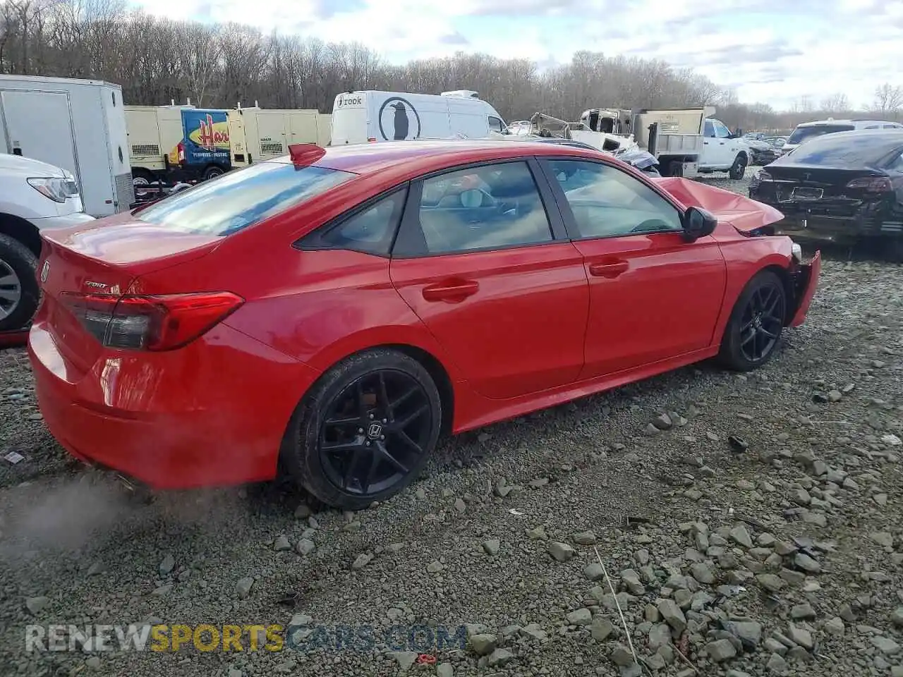 3 Photograph of a damaged car 2HGFE2F50RH592083 HONDA CIVIC 2024