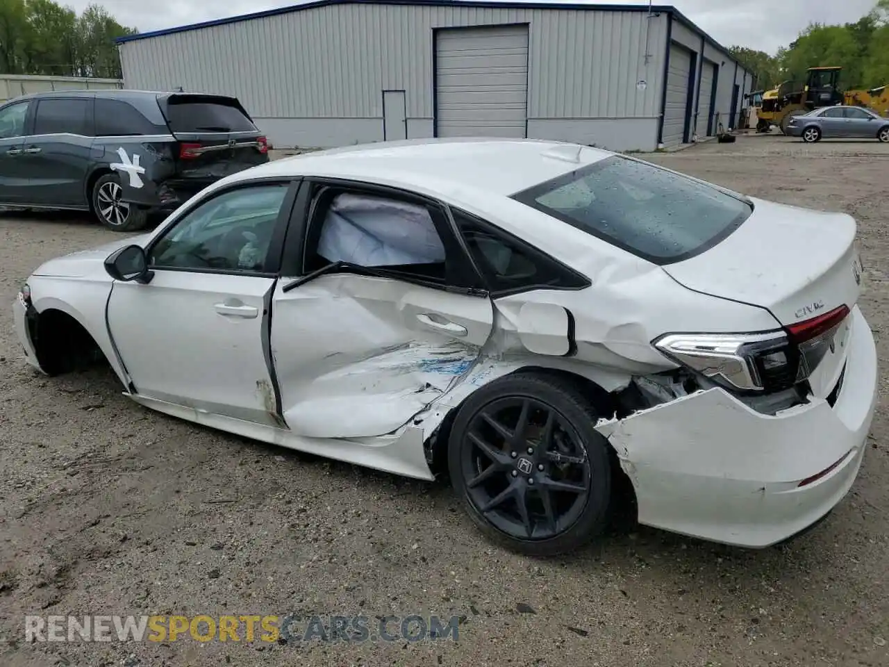 2 fotografías del automóvil dañado 2HGFE2F51RH501872 HONDA CIVIC 2024